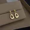Pendientes Pequeños Minimalistas con Circonita Microincrustada de Personalidad Nicho, Elegantes y Sofisticados, Fuente de Suministro de Joyería Boutique, Fábrica de Pendientes