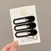 Pinza Negra para el Cabello con Forma de Espina de Pescado para Flequillo Lateral, Pinza Invisible, Nuevo Modelo 2025, Horquilla para Maquillaje, Pinza para el Cabello para la Parte Posterior de la Cabeza