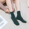 Calcetines cálidos de otoño e invierno para adultos, calcetines cálidos de color sólido de moda para hombres y mujeres, además de calcetines de nieve acolchados de terciopelo