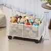 Prateleira de armazenamento de brinquedos para crianças, organizador para carrinho de bebê, caixa de brinquedos com rodas, cesto de roupas sujas, ferramenta de organização, móvel