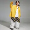 Roupas da Moda Hip-Hop para Crianças Street Dance Camisa Solta Calça Cargo Conjunto Meninos e Crianças Roupas de Performance Hiphop Meninas