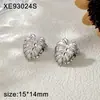 Pendientes de Acero de Titanio Chapados en Oro de 18 Quilates Estilo Europeo y Americano, Diseño de Hoja en Forma de Corazón, Pendientes Versátiles de Lujo Ligero para Mujer, Joyería al por Mayor