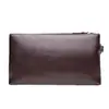 Nova Bolsa de Armazenamento Portátil Masculina, Couro Ultra Macio, Carteira Longa Simples, Bolsa de Mão Elegante para Negócios, Bolsa para Celular