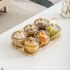 Plato de frutas para sala de estar, hogar, plástico, mesa de té, bocadillos, frutas secas, caramelos duros, plato de bocadillos, caja de almacenamiento de bocadillos