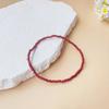 Tobillera de Cuentas de Arroz Bohemia Transfronteriza Europea y Americana Playa Personalizada de Colores Pulsera de Tobillo de Joyería para el Pie con Cuerda Elástica Hecha a Mano