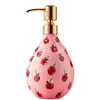 Dispensador de Sabão Criativo Flor de Cerejeira Prensado Transfronteiriço Cerâmica para Banheiro Doméstico Frasco Secundário Frasco de Cerâmica para Gel de Banho Loção