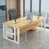 Escritorio simple de una persona para gerente, escritorio de computadora, escritorio minimalista moderno para supervisor, juego de escritorio y silla de oficina