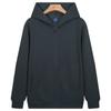 Sudadera con capucha de color liso para hombre, cárdigan con cremallera de algodón Di San de 320g, nueva moda casual de otoño e invierno, holgada