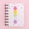 A7 Caderno Espiral Pequeno Estilo Fresco Caderno Pequeno Portátil Bolso Caderno Espiral Hyun-a Flor Pequena Caderno Vazio