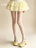Medias blancas opcionales con lazos de colores para mujer, estilo fino de verano, calcetines dulces y hermosos que realzan la piel, seda blanca Lolita de deseo puro