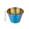 Copo de molho de aço inoxidável 304 transfronteiriço, copo de tempero, molho de salada, copo de molho de 1,5 oz/2,5 oz, pires de molho