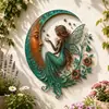 Artículo Popular Transfronterizo Decoración de Pared Abeja Luna Creciente Adorno de Decoración de Pared Abeja Luna Nueva de Metal