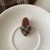 Pinza para el Pelo con Botón de Amor Pied de Poule Pinza para el Flequillo de Niña Pinza de Pico de Pato con Flockado para Cabello Suelto Pinza de Amasar de Terciopelo Pinza marrón