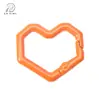 Hebilla de Resorte de Corazón de Píxel de Aleación Anillo Abierto Llavero con Forma Especial Hebilla para Joyería DIY Accesorios de Ferretería para Ropa y Equipaje
