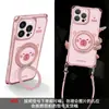 Funda Adecuada para Teléfono Apple 17Promax 15 Correa para Cuatro Esquinas Iphone16 Cruzada 14 Soporte Giratorio de Gato 13