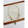 Estilo Bohemio Vacaciones en la Playa Collar de Estrella de Mar y Concha Cadena para Clavícula de Perla Azul y Grava Moda Ligera Lujosa Gargantilla