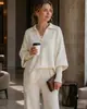 Suéter de punto pullover de cuello redondo transfronterizo europeo y americano 2026 otoño/invierno para mujer, estilo suelto y relajado de Amazon, suéter de color liso para mujer