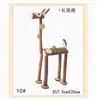 Saco de material de lascas de madeira DIY criativo pintura natural animal feito à mão para crianças fabricação de brinquedo de madeira pintura de galho