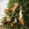 Decoração de Novo Produto Transfronteiriça Decoração de Natal Pingente de Esquilo Artificial Árvore de Natal Decoração Criativa Esquilo Coreano