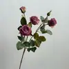 Flores Artificiales, Rosas Vintage Kania, Decoración Suave para Sala de Estar del Hogar, Adornos para Bodas y Hoteles, Arreglos Florales, Rosas