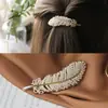 2024 Grampo de Cabelo de Liga com Strass Franja Lateral Presilha de Mola Estilo Coreano Clipe Superior Feminino Acessório de Cabelo Laço Fresco e Doce