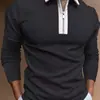 Nuevas Camisetas para Hombre Europeas y Americanas Camiseta con Cremallera de Manga Larga Estilo Polo Impresión 3D Camisa Polo con Cuello para Hombre