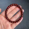 Índia Sândalo Vermelho Folha Pequena Pulseira de Contas Barril Estrela Dourada Completa Contas de Sândalo Tipo Antigo Pulseira 108 Contas de Madeira Culturais para Homens e Mulheres Contas Budistas