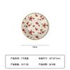 Plato de Papel Desechable Personalizado Tema Floral Grado Alimenticio Plato Redondo Picnic Fiesta Plato para Cena Necesidades Diarias para el Hogar