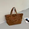 Bolsa tote de moda retrô para mulheres, nova coleção outono/inverno 2026, adequada para trabalho e deslocamento, grande capacidade, bolsa de ombro casual