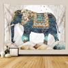 AliExpress Amazon fábrica directa elefante Tapiz de gran tamaño pintura colgante fondo colgante de pared toalla de playa tela colgante