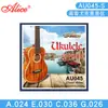 Cordas de Ukulele Alice - Um conjunto de 4 cordas para ukulele guitarra pequena AU045