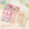 Pegatinas Luminosas en Relieve para Uñas de Dibujos Animados Lindas Sanrio 5D para Niños y Niñas Pegatinas Impermeables para Uñas