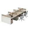 Mampara de oficina, estación de trabajo, juego de muebles de oficina, diseño simple y moderno, adecuado para 4/6 personas, cabina de esquina