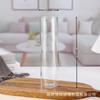 Vaso Escandinavo de Vidro Reto Vaso Simples para Flores Hidropônicas Taça para Velas Luxo Acessível para Casa Enfeites de Decoração de Flores Secas