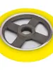 Rueda de Goma para Máquina de Recubrimiento, Rueda Plana, Rueda de Alimentación de Silicona, Rueda de Presión, Rueda de Avance, Rueda de Presión de Transportador Resistente a la Silicona, Accesorios para Carpintería Rueda de Goma