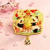 Série Original de Lanternas Luminosas do Panda de Chengdu Ímãs de Geladeira de Metal com Padrão de Panda Estilo Chinês Presente Cultural e Criativo Adesivos Magnéticos