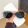 Gafas de sol ovaladas estilo ojo de gato europeas y americanas para mujer, de alta gama, para cara grande, adelgazantes, retro, anti-UV