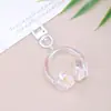 Chaveiro de Acrílico Symphony Candy com Cabeça Tridimensional para Fone de Ouvido Moda Mais Fácil de Combinar Pingente Criativo para Bolsa Pingente para Casal Melhor Amigo