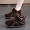 2543 Zapatos de Invierno para Mujer, Zapatos de Algodón de Caña Alta con Forro de Felpa, Botas de Nieve Deportivas Estilo Coreano, Versátiles, Antideslizantes, Engrosados, Botines Cálidos