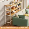 Mesa estrecha para hueco de cama, estante de almacenamiento para el pie de la cama, mesa larga extremadamente estrecha, de pie contra la pared, gabinete estrecho para hueco de cama, almacenamiento multicapa