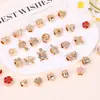 Colección de cuentas de aleación transfronterizas de agujero grande: corazón, flor, castillo, copo de nieve, cuentas de aleación de Navidad para pulseras y brazaletes DIY