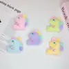 Lindo Felpa Colorido Pequeño Dinosaurio Colgante Dibujo Animado Peluche Juguete Muñeca Broche Mochila Bufanda Accesorio Accesorio Material