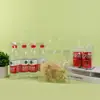 Fábrica de bolsos de mano transparentes de PVC suministro directo regalo regalo regalo regalo empaque para té de leche bolsa de mano de plástico impermeable