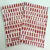 Pó Dourado Vermelho Álbum de Fotos DIY Adesivo para Diário Adesivo de Prêmio Infantil Adesivo Flash Letra em Inglês Adesivo Personalizado