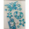 Teléfono móvil corona de pedrería mariposa amor tatuaje pegatinas cara girasol diamante AB blanco puro decorativo pedrería