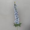 Flores de Delphinium Artificiales, Flores Falsas para Decoración de Bodas, Delphinium Grande de Tallo Alto para Hotel, Adornos Humectantes, Flores Artificiales al por Mayor