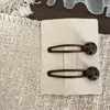 Novos Prendedores de Cabelo BB Infantis com Contas de Bolinhas, Presilhas Laterais, Presilhas para Franja