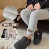 Leggings de niña con lazo, nuevos estilos de primavera y otoño, alta elasticidad, con ribete de volantes, longitud 9/10, venta al por mayor para bebés