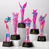 Trofeos de danza personalizados para estudiantes de primaria, competición de talentos de danza latina infantil escolar, ballet, yoga, baile cuadrado
