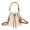 Bolsa Feminina Nova Cor Sólida Textura Simples Bolsa da Sorte Design de Cordão Nicho Ombro Único Transversal Bolsa Saco Celebridade da Internet